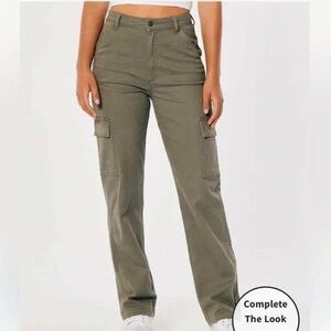 Hollister Army Green Cargo Pants